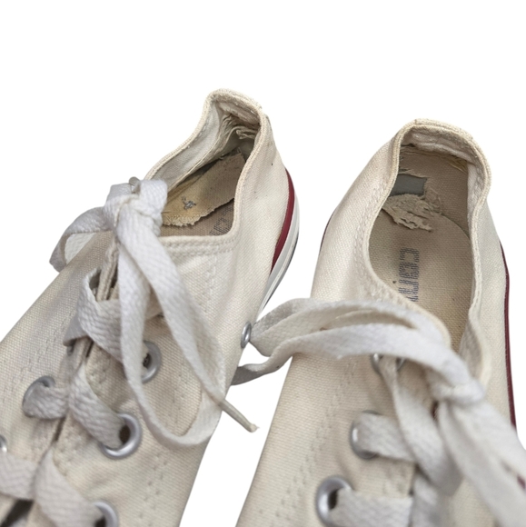 Converse Off White Low Top Converse Sneakers Womens 8 - Picture 3 of 9